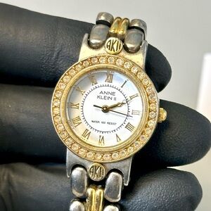 Anne Klein II 10/1843 Roman Numerals Two-Tone Stainless Steel 26mm Watch